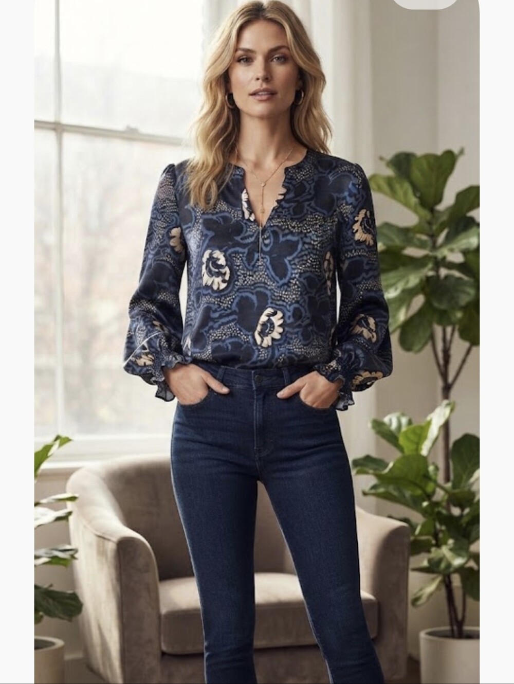 Ted Baker Gorgeous Silky Floral Blouse